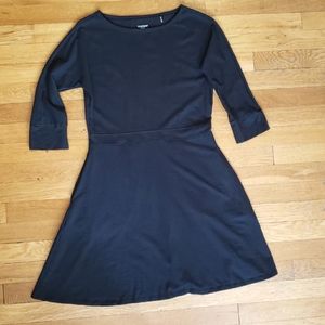 Toad&Co Black Dress with 3/4 Sleeves